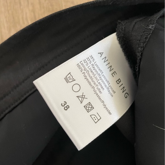 Anine Bing black linen trousers  38 - Picture 3 of 3